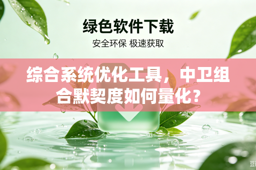 综合系统优化工具，中卫组合默契度如何量化？
