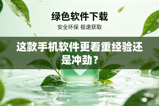 这款手机软件更看重经验还是冲劲？