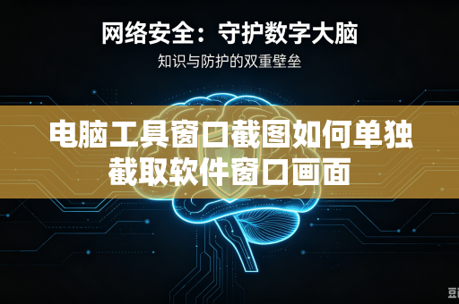 电脑工具窗口截图如何单独截取软件窗口画面