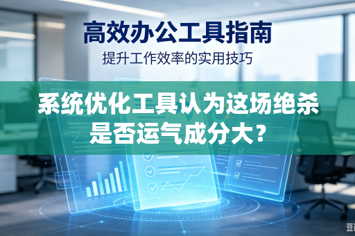系统优化工具认为这场绝杀是否运气成分大？