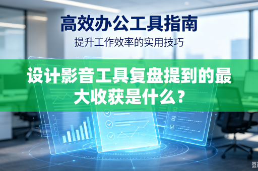 设计影音工具复盘提到的最大收获是什么？