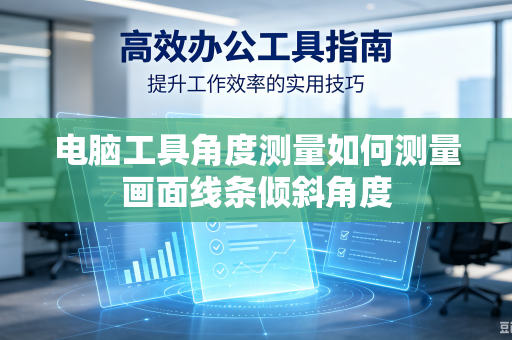 电脑工具角度测量如何测量画面线条倾斜角度