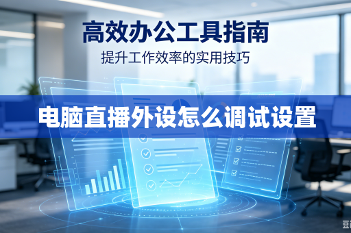 电脑直播外设怎么调试设置