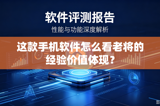 这款手机软件怎么看老将的经验价值体现？
