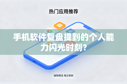 手机软件复盘提到的个人能力闪光时刻？
