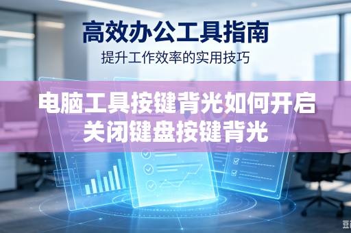 电脑工具按键背光如何开启关闭键盘按键背光