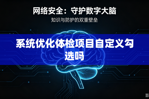 系统优化体检项目自定义勾选吗