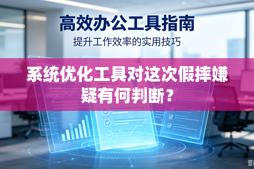 系统优化工具对这次假摔嫌疑有何判断？