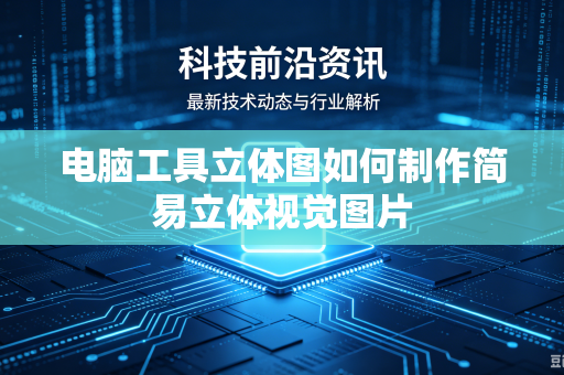 电脑工具立体图如何制作简易立体视觉图片