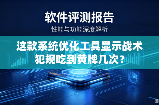 这款系统优化工具显示战术犯规吃到黄牌几次？