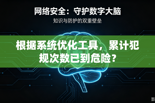 根据系统优化工具，累计犯规次数已到危险？