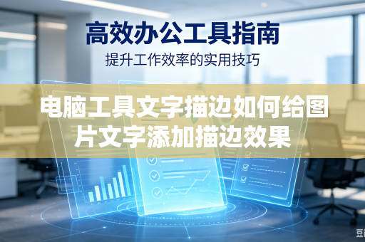 电脑工具文字描边如何给图片文字添加描边效果