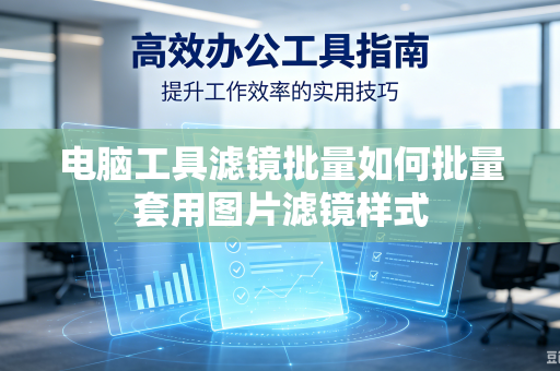 电脑工具滤镜批量如何批量套用图片滤镜样式