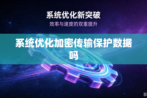 系统优化加密传输保护数据吗