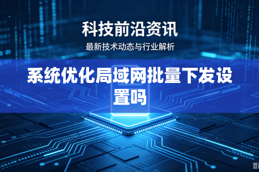 系统优化局域网批量下发设置吗