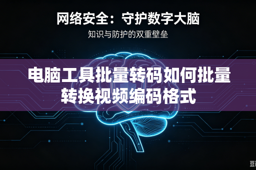 电脑工具批量转码如何批量转换视频编码格式