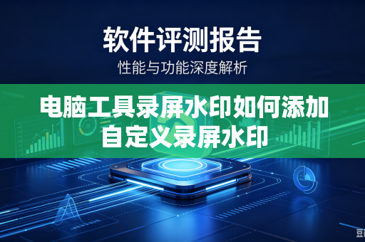电脑工具录屏水印如何添加自定义录屏水印
