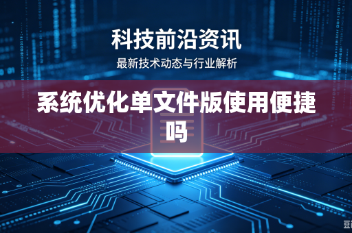 系统优化单文件版使用便捷吗