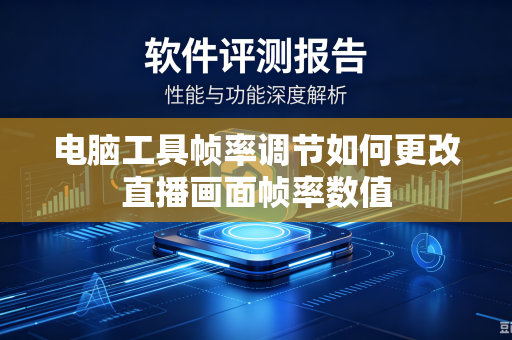 电脑工具帧率调节如何更改直播画面帧率数值