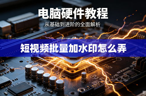 短视频批量加水印怎么弄