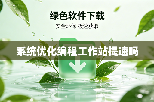 系统优化编程工作站提速吗