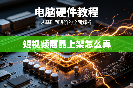 短视频商品上架怎么弄