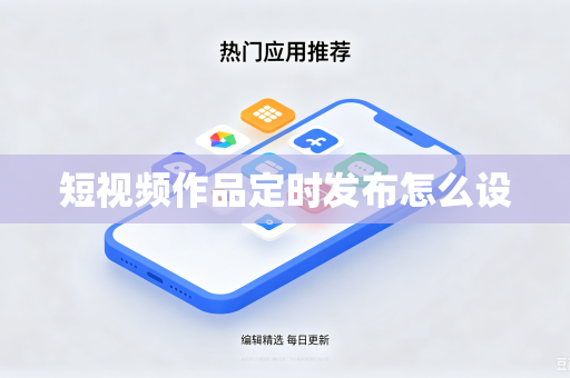短视频作品定时发布怎么设