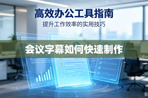 会议字幕如何快速制作