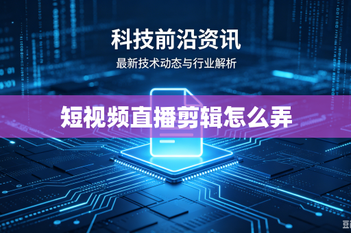 短视频直播剪辑怎么弄