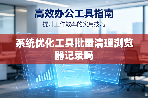 系统优化工具批量清理浏览器记录吗
