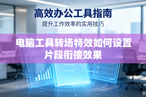 电脑工具转场特效如何设置片段衔接效果
