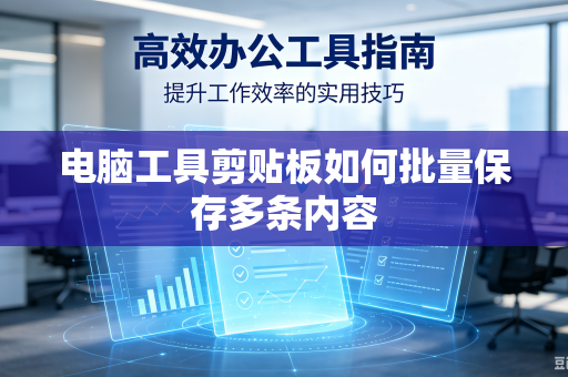 电脑工具剪贴板如何批量保存多条内容