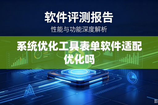系统优化工具表单软件适配优化吗