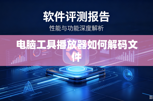 电脑工具播放器如何解码文件