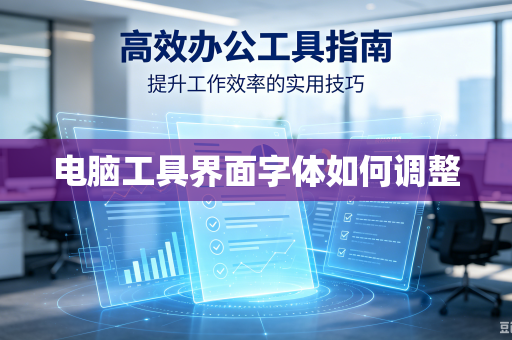电脑工具界面字体如何调整