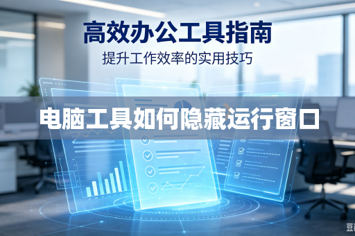 电脑工具如何隐藏运行窗口