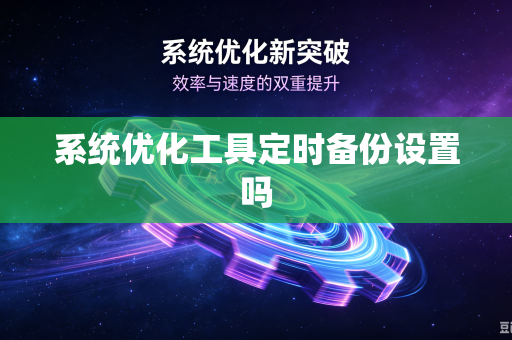 系统优化工具定时备份设置吗