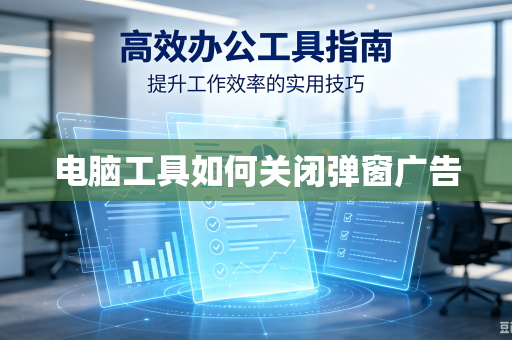 电脑工具如何关闭弹窗广告