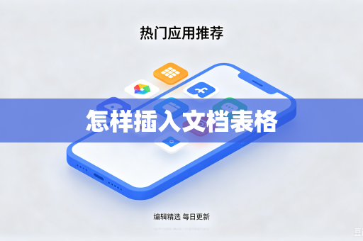 怎样插入文档表格