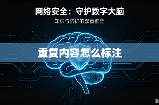 重复内容怎么标注