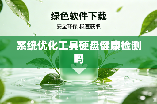 系统优化工具硬盘健康检测吗