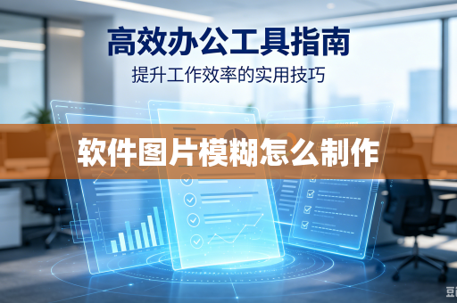 软件图片模糊怎么制作