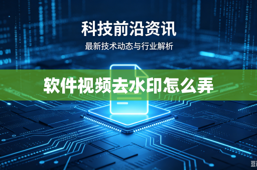 软件视频去水印怎么弄